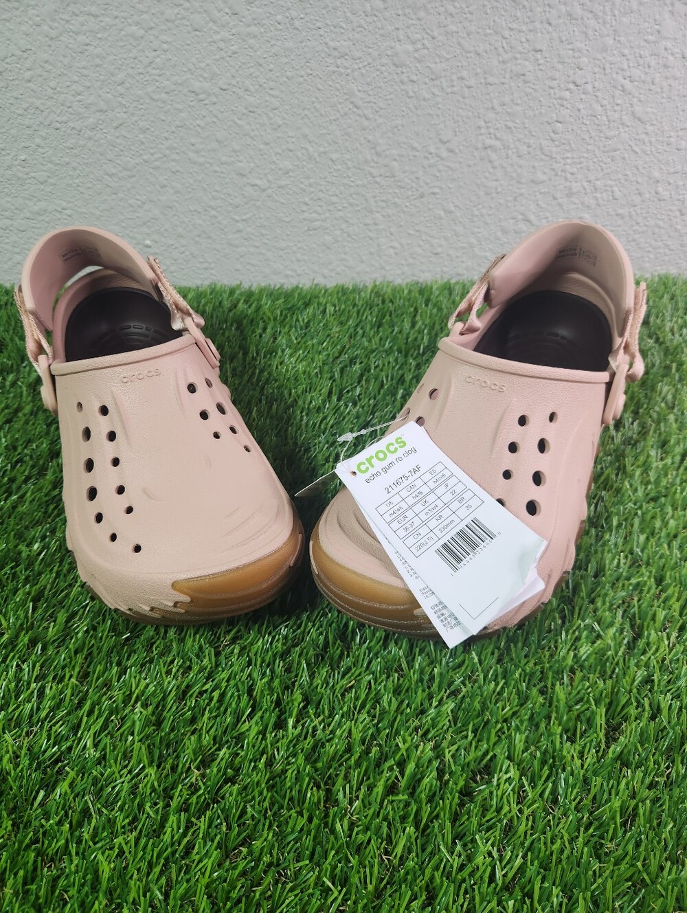 NEW CROCS Echo Gum  CLOG M4 W6 Pink Clay 211675-7AF - Picture 2 of 6